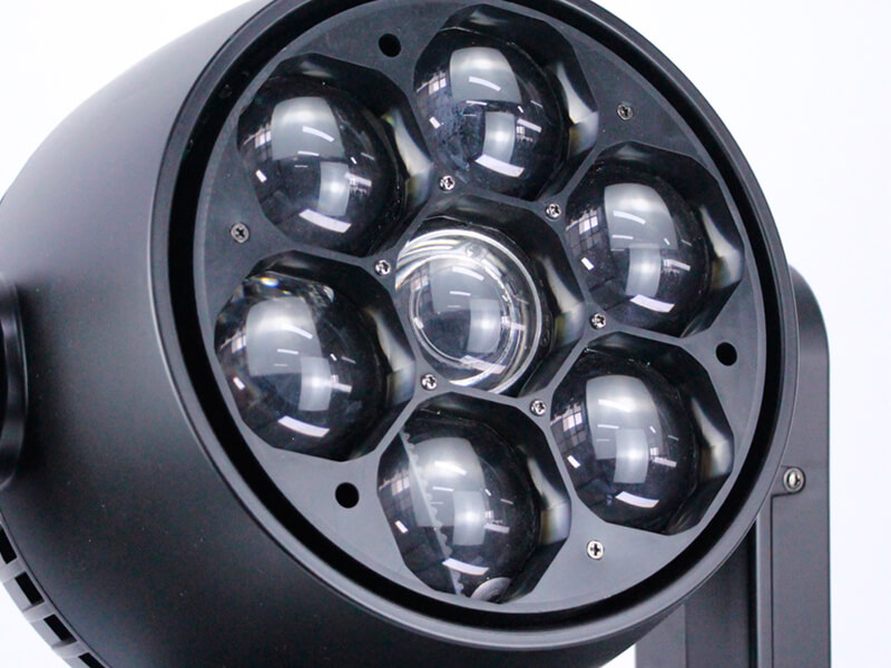7 件装 60W 4IN1 蜂眼 LED 摇头变焦灯